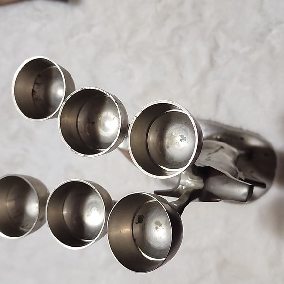 Silver Deer Candle Holder  Decor. Cast Aluminum. - Picture 8 of 9